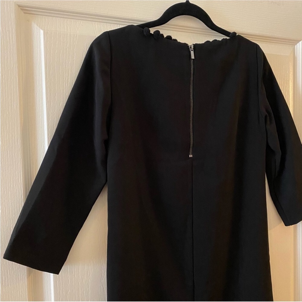 FRENCH CONNECTION Arrow Crepe Pom Pom Tunic Dress in Black - 0 - Picture 12 of 14
